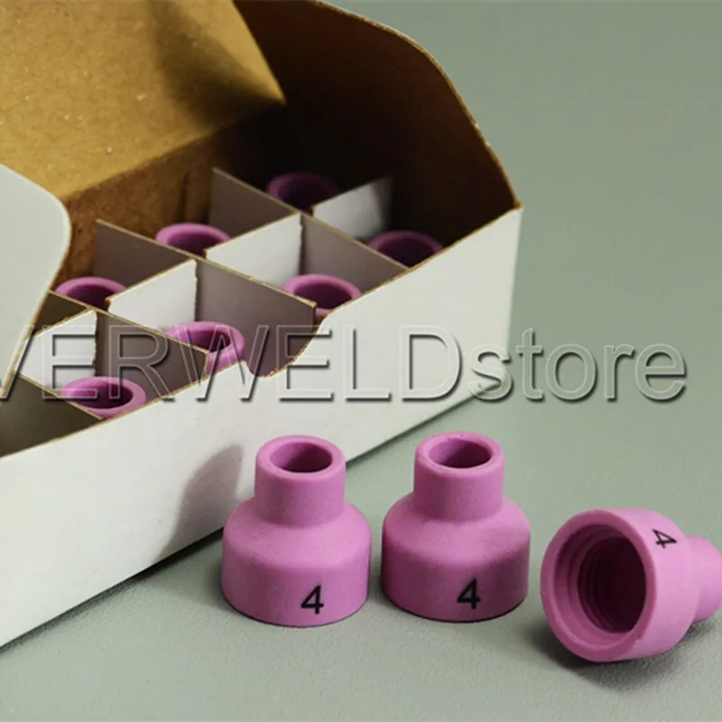 TIG Welding Torch Accessories Alumina Ceramic Nozzle Gas Lens Cup 53N24 4# Fit WP SR PTA DB 24 Series,10PK
TIG Welding Torch Accessories Alumina Ceramic Nozzle Gas Lens Cup 53N24 4# Fit WP SR PTA DB 24 Series,10PK