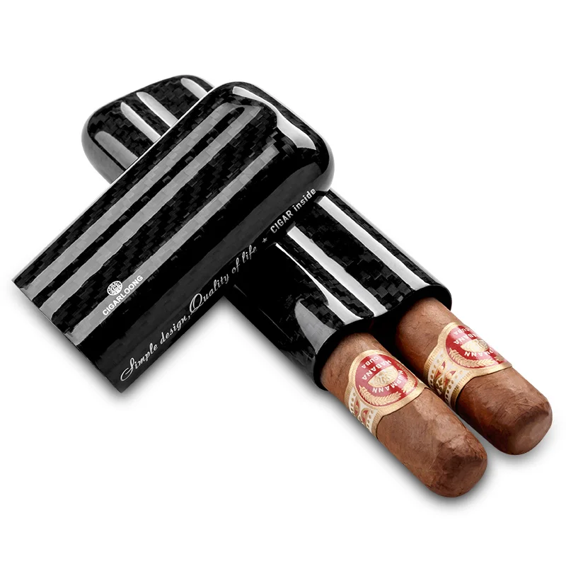 Cigar tube portable retro carbon fiber cigar tube 3 stick cigar moisturizing tube smoking accessories CF-0409
Cigar tube portable retro carbon fiber cigar tube 3 stick cigar moisturizing tube smoking accessories CF-0409
