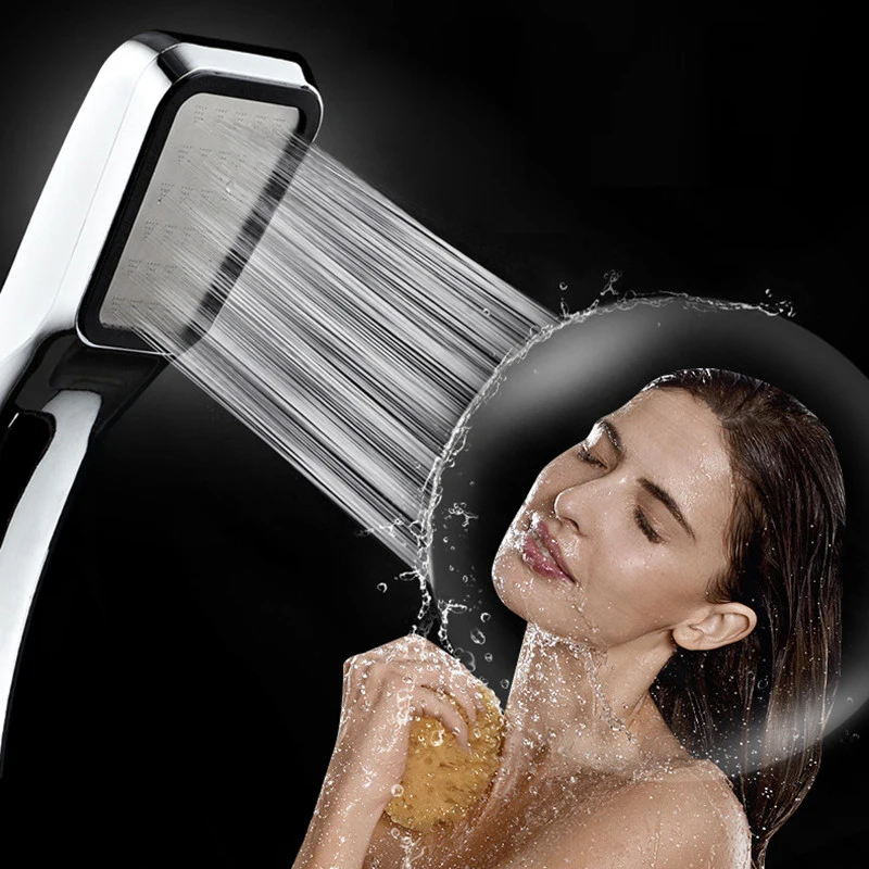 

300 Holes Handhold Pressurized Showerhead Water Saving Bathroom Massage Douchekop Ducha Dusche Hand Sprayer Massage Shower Head
