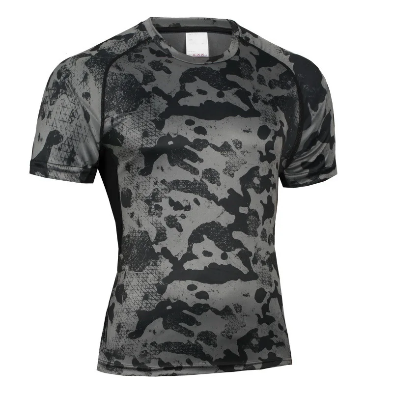 New 2021 Summer sport Active GYM Fitness Running jogging skinny tights sportswear Camouflage Men short sleeve Running T-Shirts
New 2021 Summer sport Active GYM Fitness Running jogging skinny tights sportswear Camouflage Men short sleeve Running T-Shirts