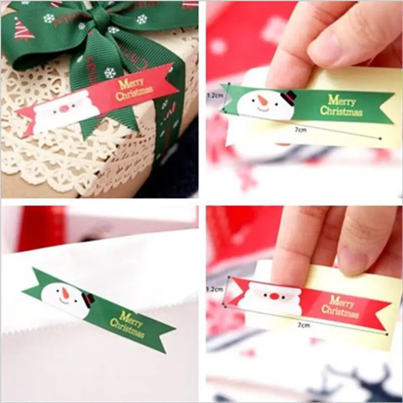 10 Sheets 7*1.2cm hristmas Self adhesive Stickers Santa Claus Snowman Baking New Year Gift Package Label Sealing Sticker
10 Sheets 7*1.2cm hristmas Self adhesive Stickers Santa Claus Snowman Baking New Year Gift Package Label Sealing Sticker