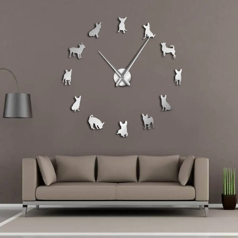Chihuahua Dog DIY Wall Art Giant Acrylic Wall Clock Dog Breeds Puppy Pug Big Needles Modern DIY Clock Watch Chihuahua Mom Gift
Chihuahua Dog DIY Wall Art Giant Acrylic Wall Clock Dog Breeds Puppy Pug Big Needles Modern DIY Clock Watch Chihuahua Mom Gift