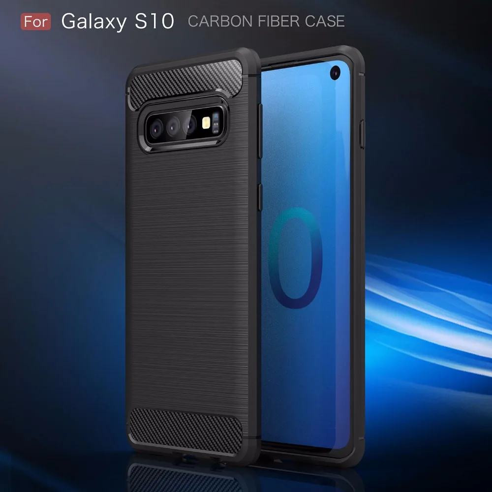 Противоударный мягкий силиконовый чехол для Samsung Galaxy S10 S8 Lite S9 Plus Note 8 9 из