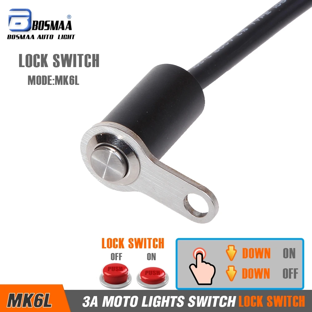 1 piece Bosmaa Motorcycle Switch ON-OFF Handlebar Adjustable Mount Waterproof Switches Button DC12V Headlight
1 piece Bosmaa Motorcycle Switch ON-OFF Handlebar Adjustable Mount Waterproof Switches Button DC12V Headlight