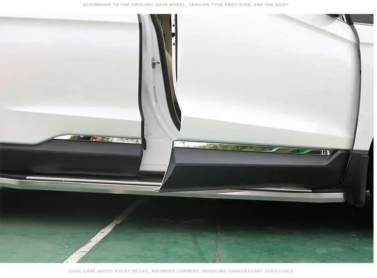 High quality stainless steel body side moldings side door decoration For 2015-2016 Ford edge 4pcs/set
High quality stainless steel body side moldings side door decoration For 2015-2016 Ford edge 4pcs/set
