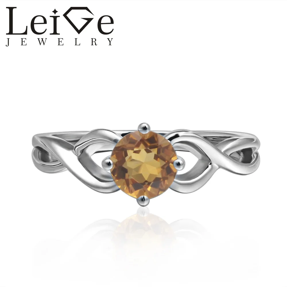 Leige Jewelry Round Cut Solitaire Natural Citrine Rings Wedding Rings for Women Sterling Silver 925 Romantic Gifts
Leige Jewelry Round Cut Solitaire Natural Citrine Rings Wedding Rings for Women Sterling Silver 925 Romantic Gifts