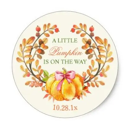 1.5inch Fall Baby Shower A Little Pumpkin is on the Way Classic Round Sticker
1.5inch Fall Baby Shower A Little Pumpkin is on the Way Classic Round Sticker