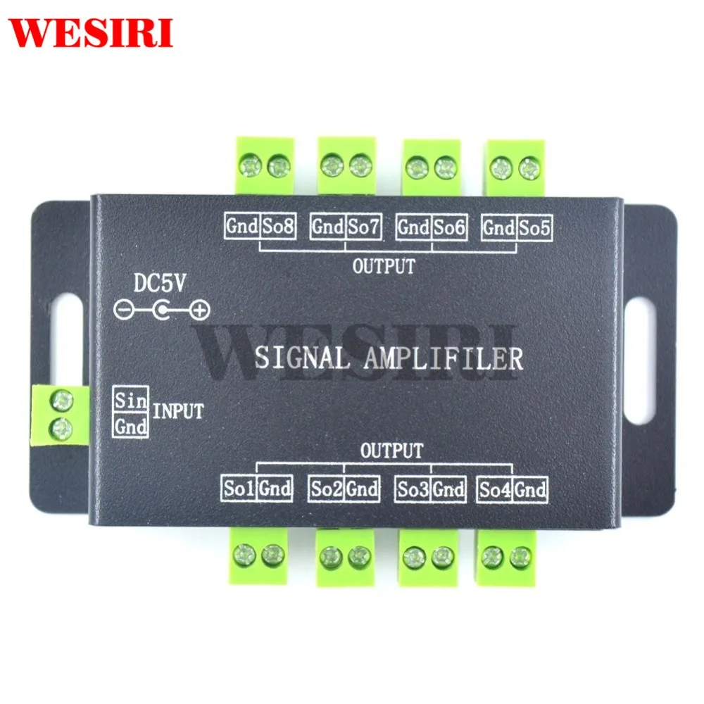WS2812B WS2811 APA102 усилитель сигнала для DC5V 12V SK6812 Светодиодная лента|Контролеры RGB| |