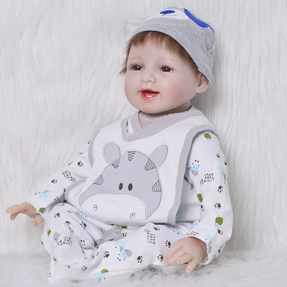 22"Newborn Dolls Lifelike Reborn Dolls Babies soft Silicone Vinyl 55cm Bebe Christmas Gift handmade Realistic Children Toy doll
22"Newborn Dolls Lifelike Reborn Dolls Babies soft Silicone Vinyl 55cm Bebe Christmas Gift handmade Realistic Children Toy doll