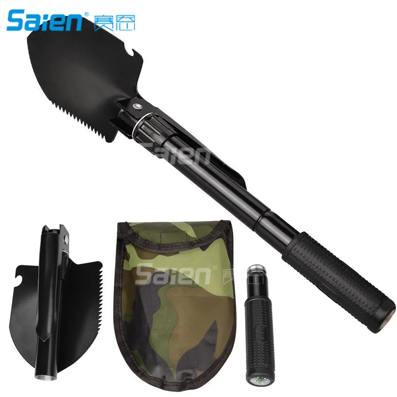 Folding Shovel Multipurpose Tool for Outdoor Survival Portable with Carrying Pouch for Camping, Hiking, Backpacking, Gardening
Folding Shovel Multipurpose Tool for Outdoor Survival Portable with Carrying Pouch for Camping, Hiking, Backpacking, Gardening