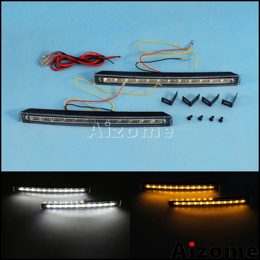 1 Pair Auto Car Daytime Running Light 12 LED DRL Daylight Front Bumper Turn Signals Fog Lamp White Amber Light
1 Pair Auto Car Daytime Running Light 12 LED DRL Daylight Front Bumper Turn Signals Fog Lamp White Amber Light