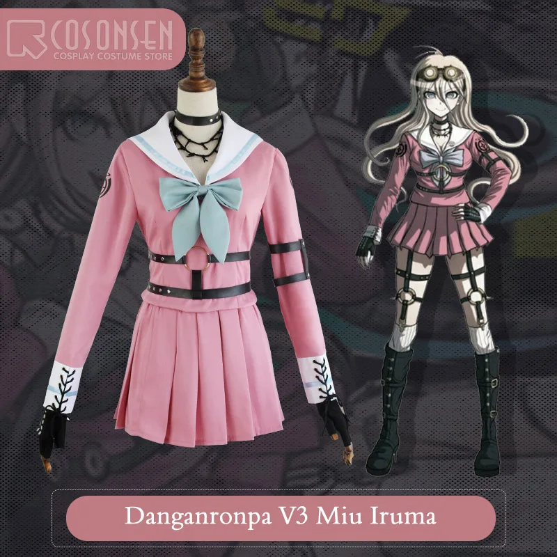 COSPLAYONSEN New DanganRonpa V3 Miu Iruma Dangan Ronpa V3 Halloween Cosplay Costume Full Set Women Dress
COSPLAYONSEN New DanganRonpa V3 Miu Iruma Dangan Ronpa V3 Halloween Cosplay Costume Full Set Women Dress