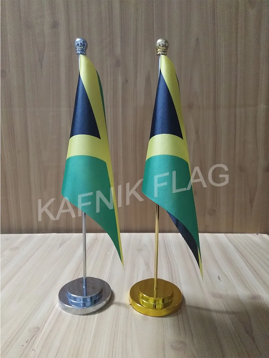 KAFNIK,Jamaica для офисного стола флаг с золотом или серебряным металлом база для флагштока 14*21 см, флаг страны, бесплатная доставка
KAFNIK,Jamaica для офисного стола флаг с золотом или серебряным металлом база для флагштока 14*21 см, флаг страны, бесплатная доставка