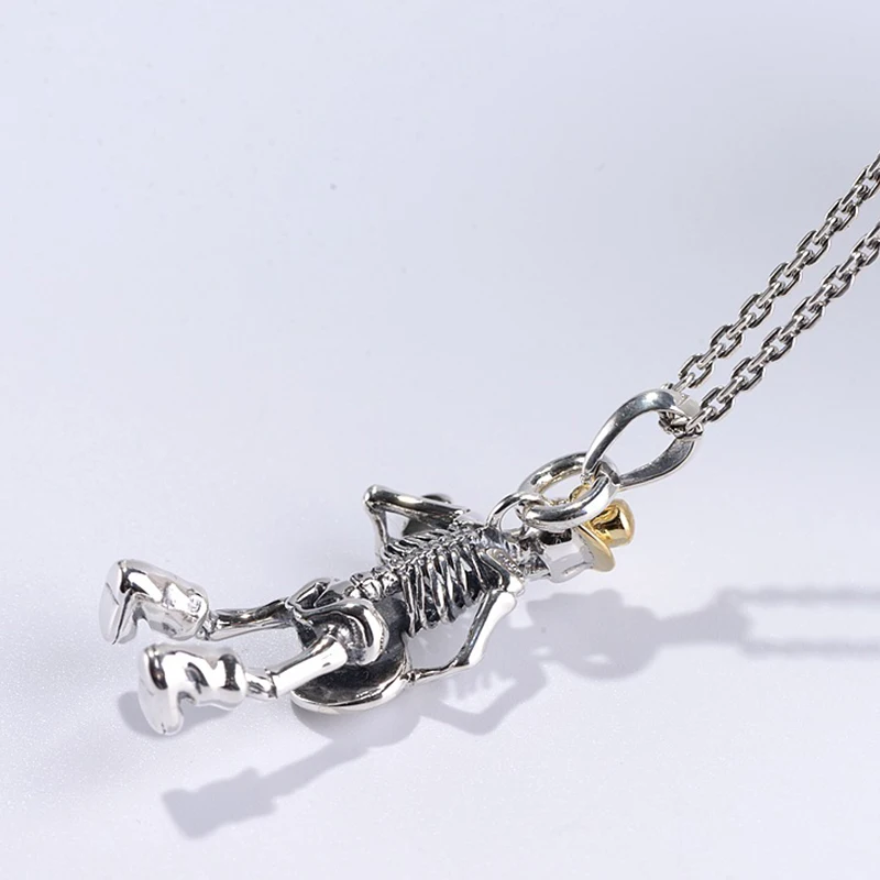 BALMORA 925 Sterling Silver Guitar Skull Pendants for Men Punk Thai Silver Skeleton Jewelry Accessories Without a Chain SY14566
BALMORA 925 Sterling Silver Guitar Skull Pendants for Men Punk Thai Silver Skeleton Jewelry Accessories Without a Chain SY14566