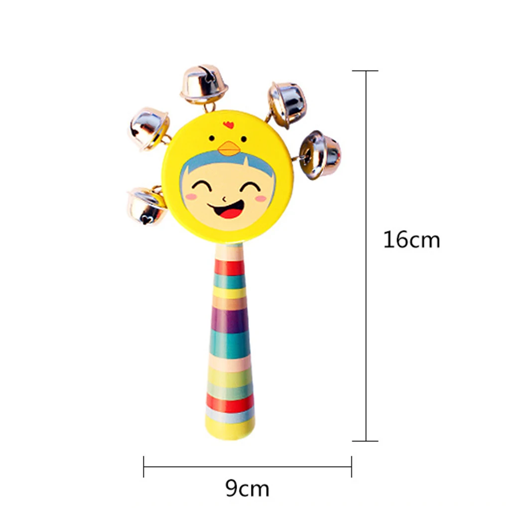 1 Pcs Random Color Baby Wooden Rattle Rainbow Color Hand bell Baby Rattles Jingle bells Infant Shaker Rattle Educational Toys
1 Pcs Random Color Baby Wooden Rattle Rainbow Color Hand bell Baby Rattles Jingle bells Infant Shaker Rattle Educational Toys