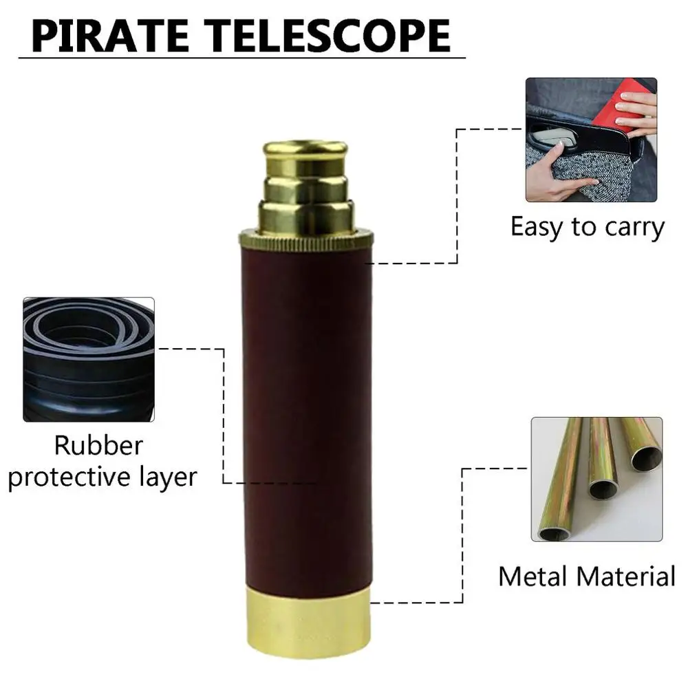 Телескоп для пиратов Карибского моря 25x30 монокулярный телескоп оптика морской