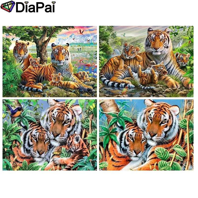DIAPAI 100% Full Square/Round Drill 5D DIY Diamond Painting "Animal tiger" 3D Embroidery Cross Stitch Home Decor
DIAPAI 100% Full Square/Round Drill 5D DIY Diamond Painting "Animal tiger" 3D Embroidery Cross Stitch Home Decor