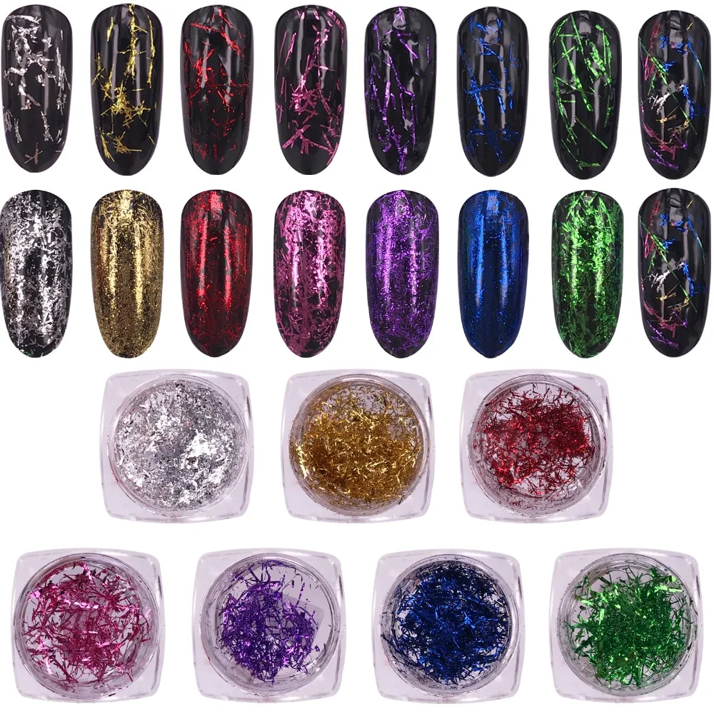 0.2g Aluminum Foil Flakes Magic Effect Flake Chrome Nail Powder Glitter Sequins Mirror Powder Nail Art Gel Nail Polish
0.2g Aluminum Foil Flakes Magic Effect Flake Chrome Nail Powder Glitter Sequins Mirror Powder Nail Art Gel Nail Polish