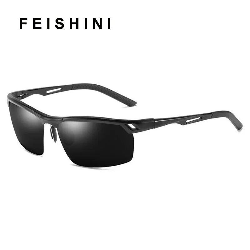 FEISHINI Brand Designer Semi-rimless Quality Sunglasses Men Polarized UV400 Bright Aluminum Sunglass TAC Lens Eyewear Oculos
FEISHINI Brand Designer Semi-rimless Quality Sunglasses Men Polarized UV400 Bright Aluminum Sunglass TAC Lens Eyewear Oculos