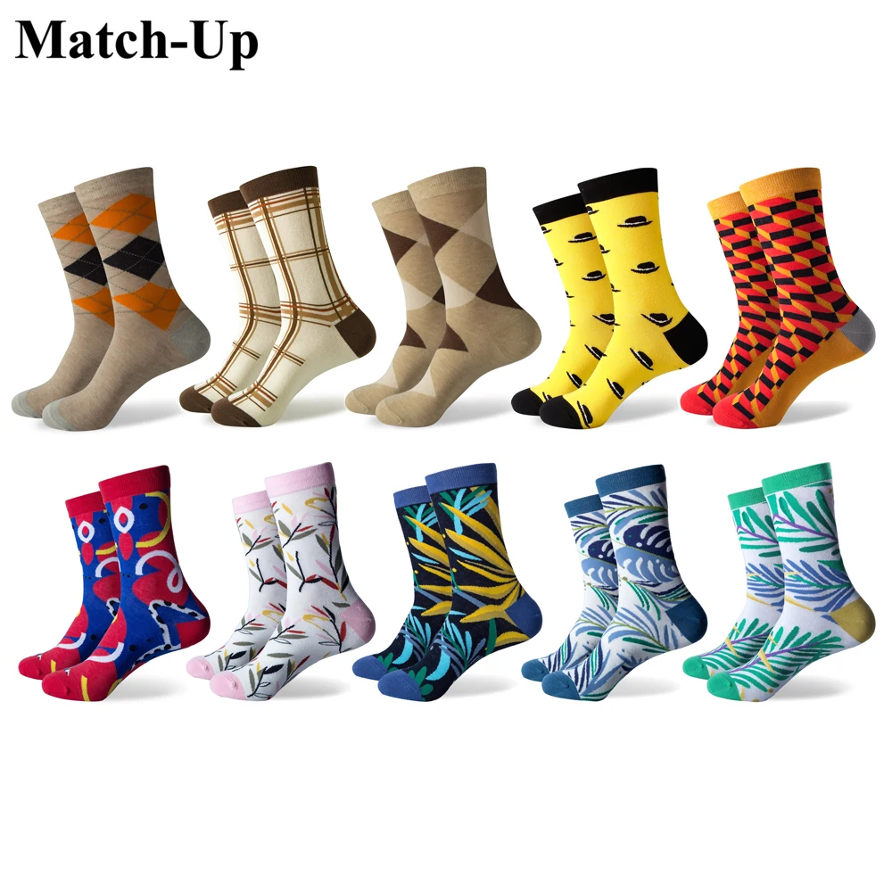 Match-Up Men's Funny Combed Cotton Brand Socks Balloon Diamond Casual Crew Socks Novelty Dress Party (10 Pairs/lot)
Match-Up Men's Funny Combed Cotton Brand Socks Balloon Diamond Casual Crew Socks Novelty Dress Party (10 Pairs/lot)