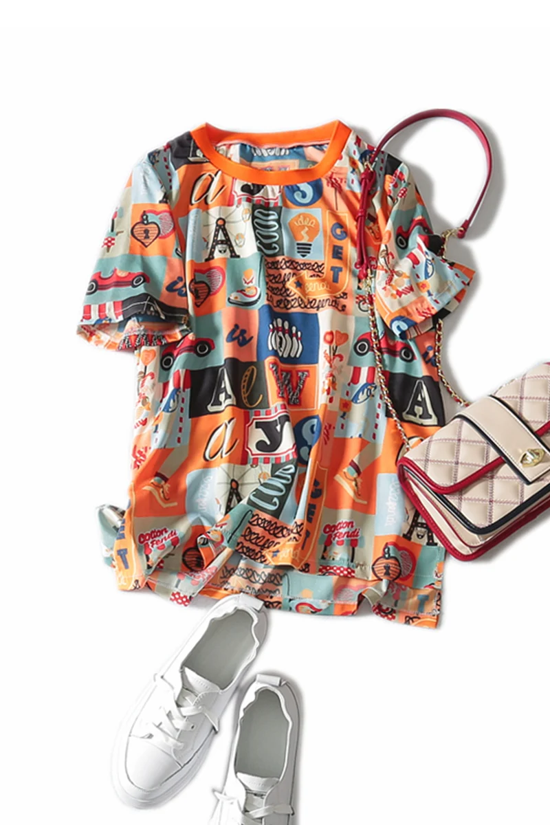 Blusas Special Offer Polyester Vadim 2020 New Summer Casual Chiffon Sleeve Appliques Print O-neck Women Blouses & Shirts L-3xl
Blusas Special Offer Polyester Vadim 2020 New Summer Casual Chiffon Sleeve Appliques Print O-neck Women Blouses & Shirts L-3xl