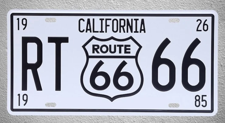 1 шт. Route 66 California highway garage US автомобильные номерные знаки жестяные пластины со