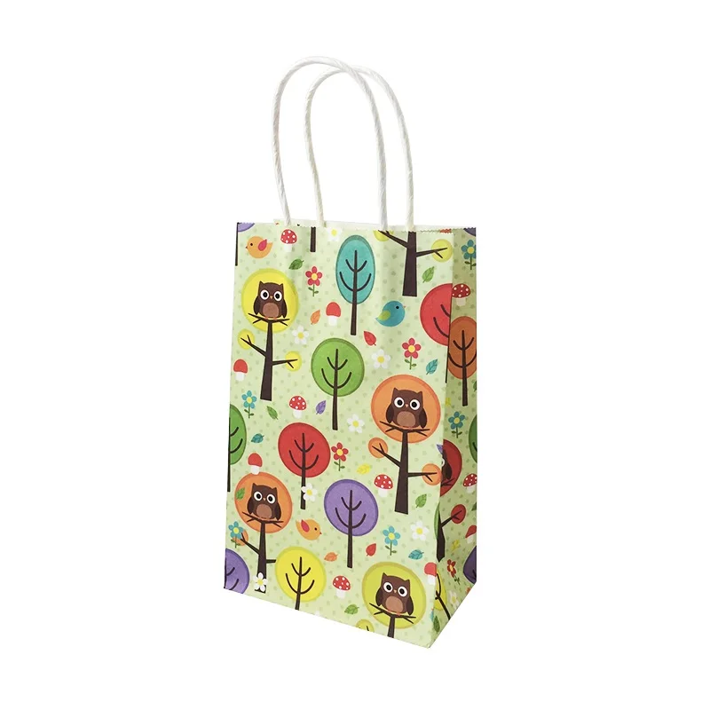10PCS/lot stationery holder cartoon owl printed kraft paper bag Festival gift bags Paper bags with handles 21*13*8cm
10PCS/lot stationery holder cartoon owl printed kraft paper bag Festival gift bags Paper bags with handles 21*13*8cm
