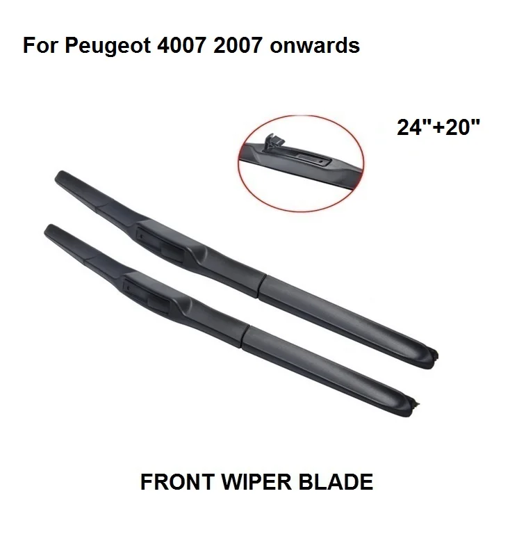 Car Accessaries Wiper Blade Used For Peugeot 4007 2007 onwards 24"+20" Windscreen Wipers Natural Rubber
Car Accessaries Wiper Blade Used For Peugeot 4007 2007 onwards 24"+20" Windscreen Wipers Natural Rubber