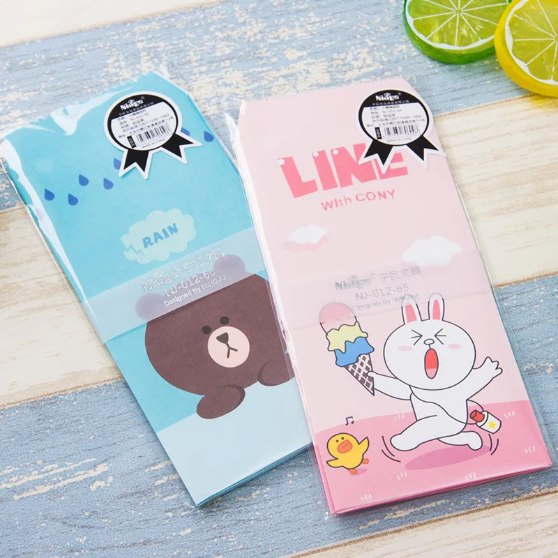 Chinese style paper envelope short-side opening Holiday greetings letter gift attached cartoon bear | Канцтовары для офиса и
