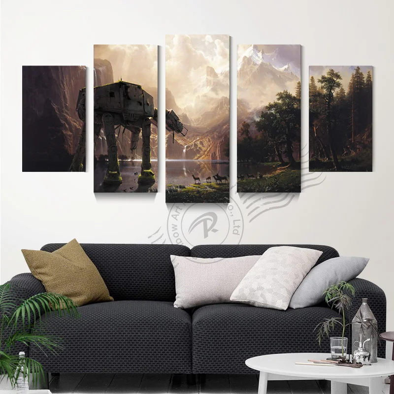 5 Panel Star Wars Canvas Wall Art Oil Painting Abstract Movie Poster Modular Wall Picture For Living Room Unframd BR0143
5 Panel Star Wars Canvas Wall Art Oil Painting Abstract Movie Poster Modular Wall Picture For Living Room Unframd BR0143