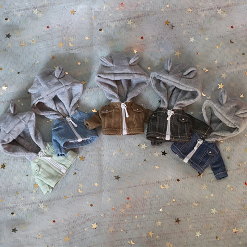 1PCS New Cute Denim Jacket Denim Coat with hat for ob11 Dolls accessories clothes for dolls
1PCS New Cute Denim Jacket Denim Coat with hat for ob11 Dolls accessories clothes for dolls