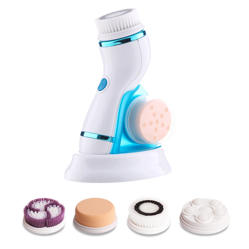 4 In 1 Ultrasonic Electric Facial Cleansing Brush Vibrate Massager Rechargeable Pore Face Cleaning Device Skin Care Brush
4 In 1 Ultrasonic Electric Facial Cleansing Brush Vibrate Massager Rechargeable Pore Face Cleaning Device Skin Care Brush