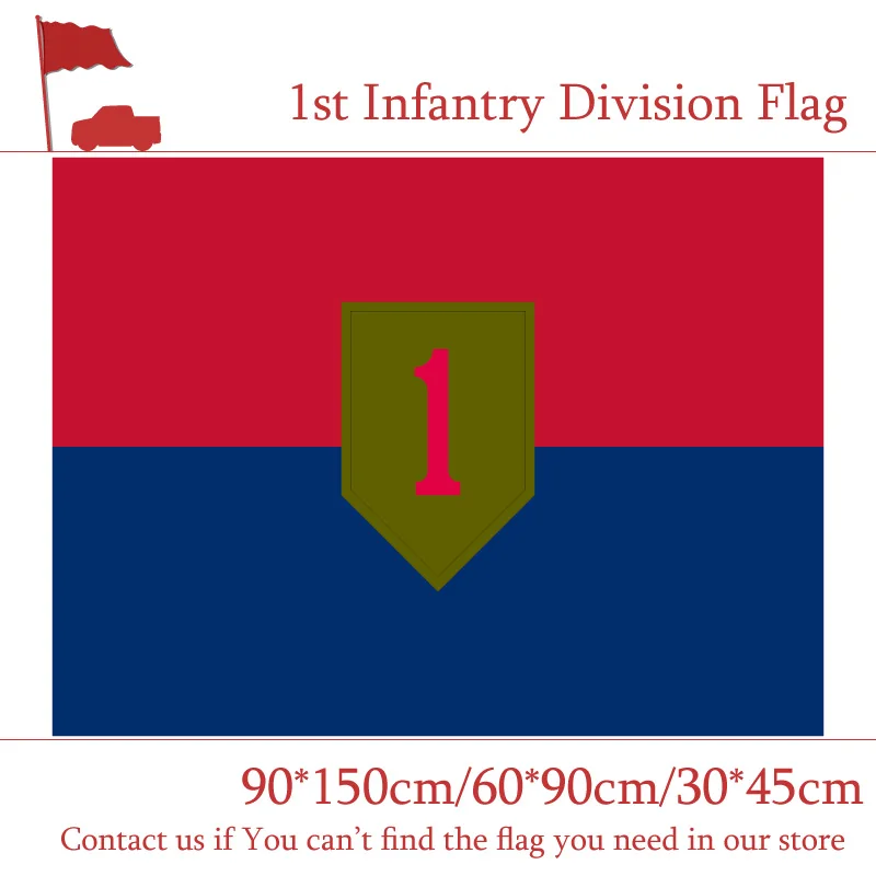 

3x5 Feet U.S.A 1st 2nd 3rd Infantry Division Flag 30*45cm Car Flag 90*150cm 60*90cm For Office