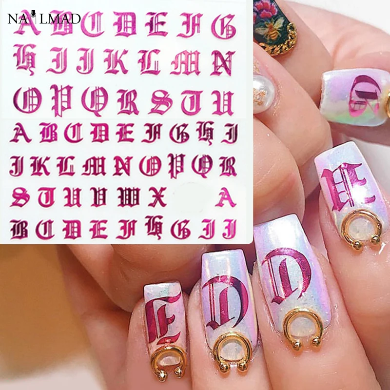 1pc Rose Gold Letter 3d Nail Art Sticker Nail Decal Black Words Character Nail Adhesive Sticker Decals Nail Decoration DIY
1pc Rose Gold Letter 3d Nail Art Sticker Nail Decal Black Words Character Nail Adhesive Sticker Decals Nail Decoration DIY