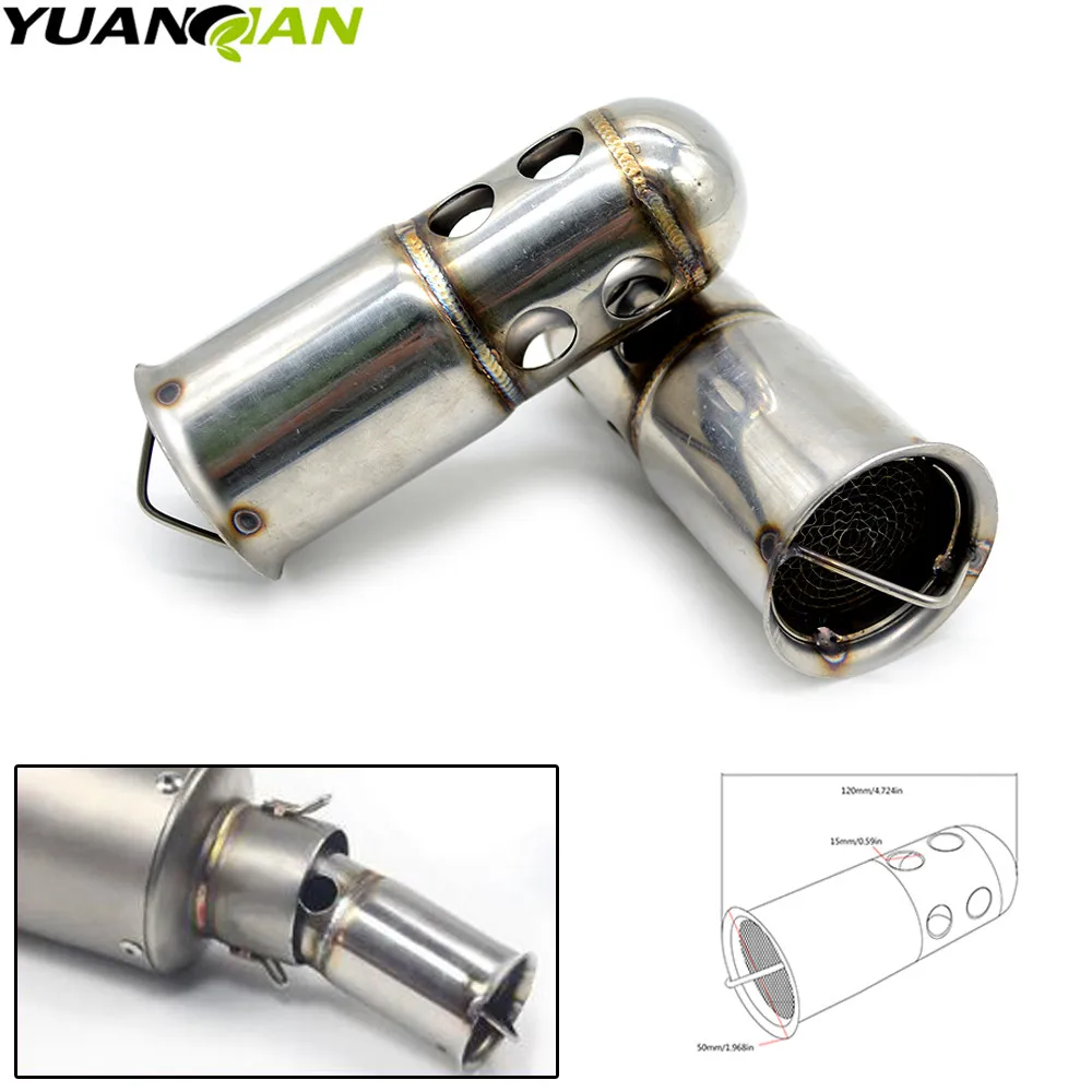 Universal 48MM End Catalyst DB Killer for Motorcycle Exhaust Muffler Silencer Noise Sound Eliminator High Quality
Universal 48MM End Catalyst DB Killer for Motorcycle Exhaust Muffler Silencer Noise Sound Eliminator High Quality