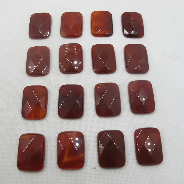 Wholesale Red Carnelian Agate 22x30mm Faceted Rectangle Gem stone Jewelry Cabochon Natural Stone Ring Face 5pcs/lot
Wholesale Red Carnelian Agate 22x30mm Faceted Rectangle Gem stone Jewelry Cabochon Natural Stone Ring Face 5pcs/lot