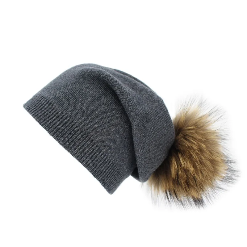 Minhui New Knitted Real Fur Pompom Beanie Cap Women Winter Hats Gorro Casual Solid Bonnet Caps for Women
Minhui New Knitted Real Fur Pompom Beanie Cap Women Winter Hats Gorro Casual Solid Bonnet Caps for Women