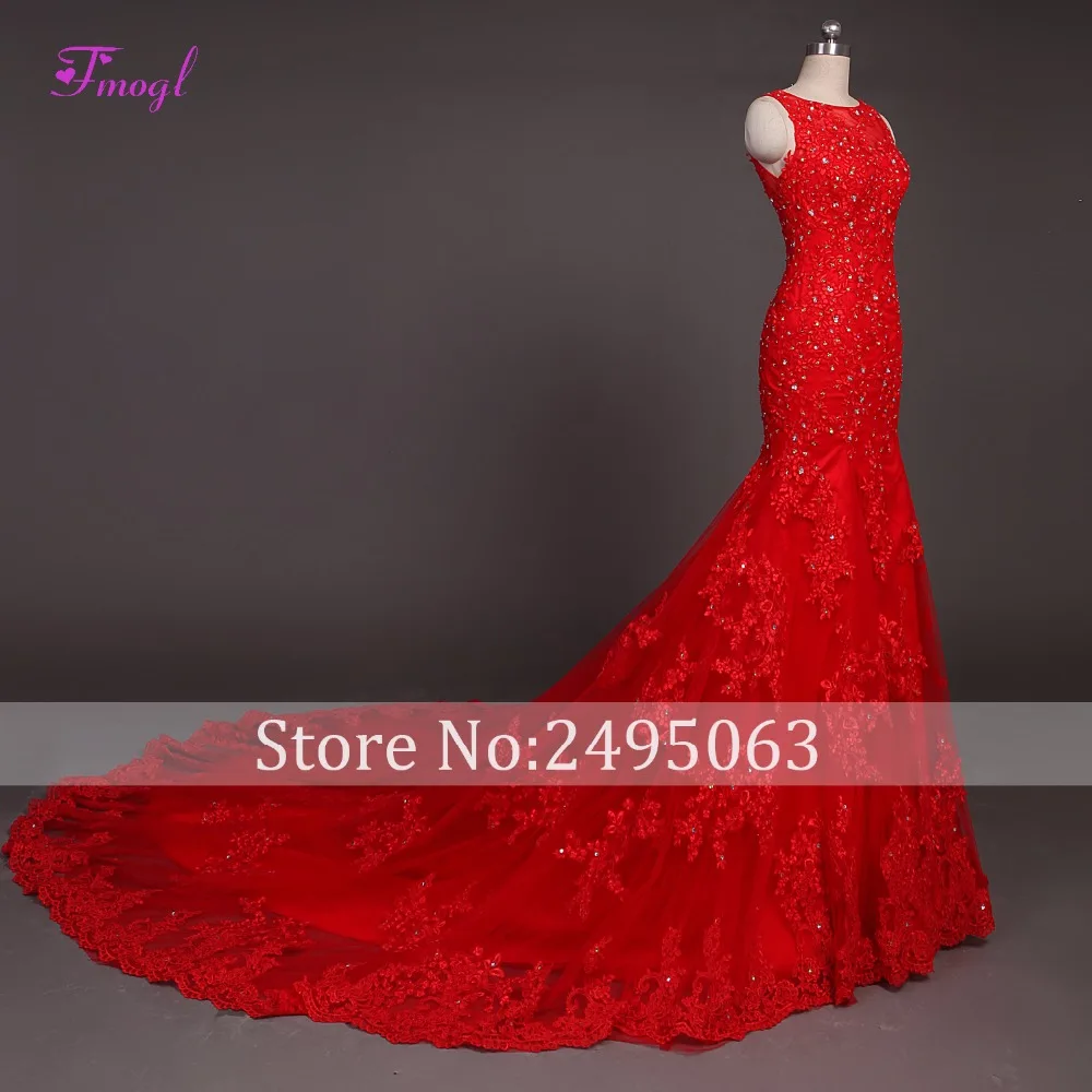 Fmogl Vestido de Noiva о-образный вырез скандальное свадебное платье 2019 новый роскошный