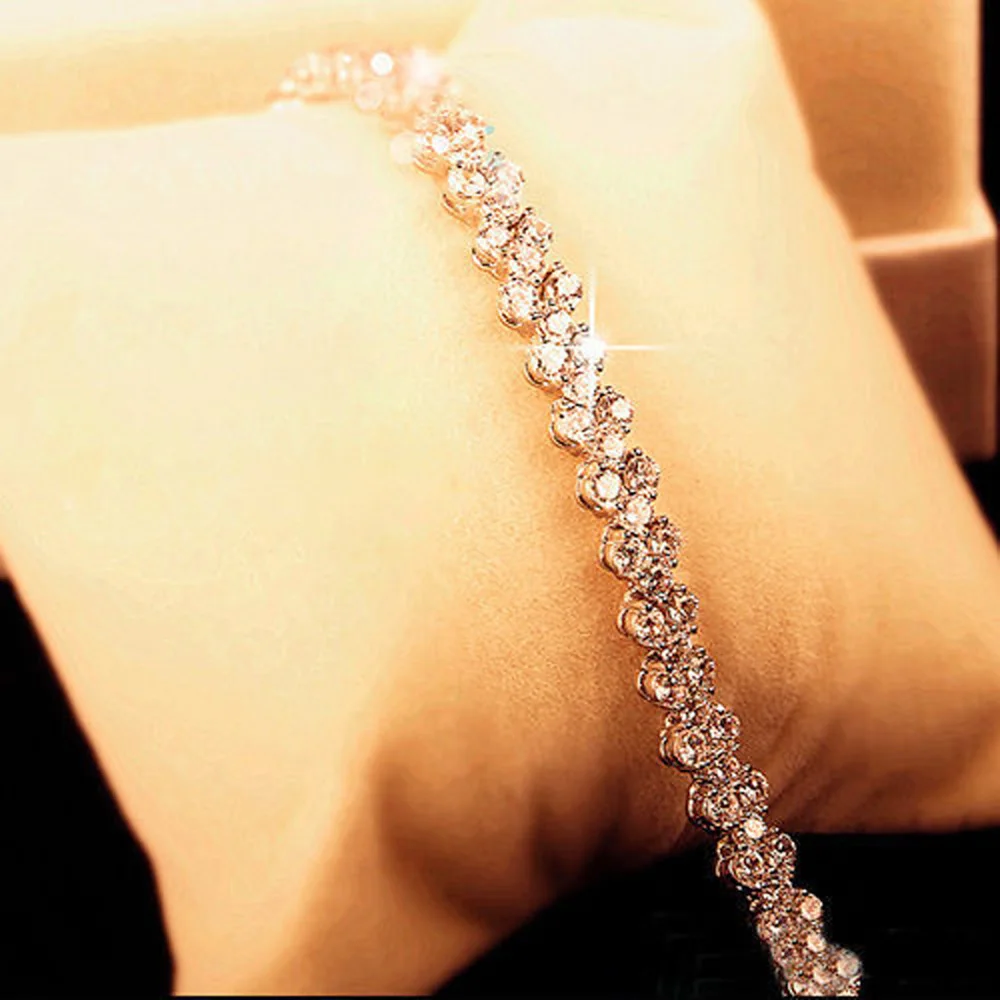 Fashion Tennis Bracelet Crystal Bracelets For Women Charm 3 Colors Bracelets & Bangles Femme Bridal Wedding Luxury Jewelry Gift
Fashion Tennis Bracelet Crystal Bracelets For Women Charm 3 Colors Bracelets & Bangles Femme Bridal Wedding Luxury Jewelry Gift