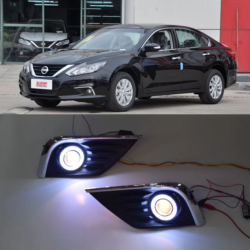 QINYI Innovative COB angel eye led daytime running light DRL + halogen Fog Light + Projector Lens for Nissan teana altima 2016
QINYI Innovative COB angel eye led daytime running light DRL + halogen Fog Light + Projector Lens for Nissan teana altima 2016