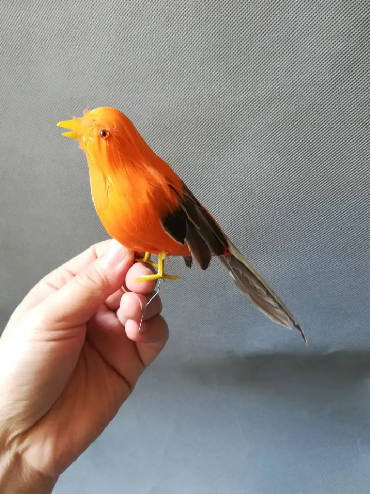 about 18cm real life Bird orange feathers bird model home decoration filming prop decoration toy gift h1015
about 18cm real life Bird orange feathers bird model home decoration filming prop decoration toy gift h1015