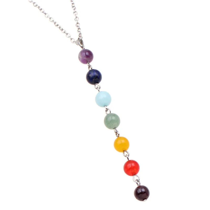 Gem Stone Beads Necklace & Pendant For Women Chakra Yoga Reiki Healing Balancing Necklaces On The Neck Charms Jewelry Decoration
Gem Stone Beads Necklace & Pendant For Women Chakra Yoga Reiki Healing Balancing Necklaces On The Neck Charms Jewelry Decoration