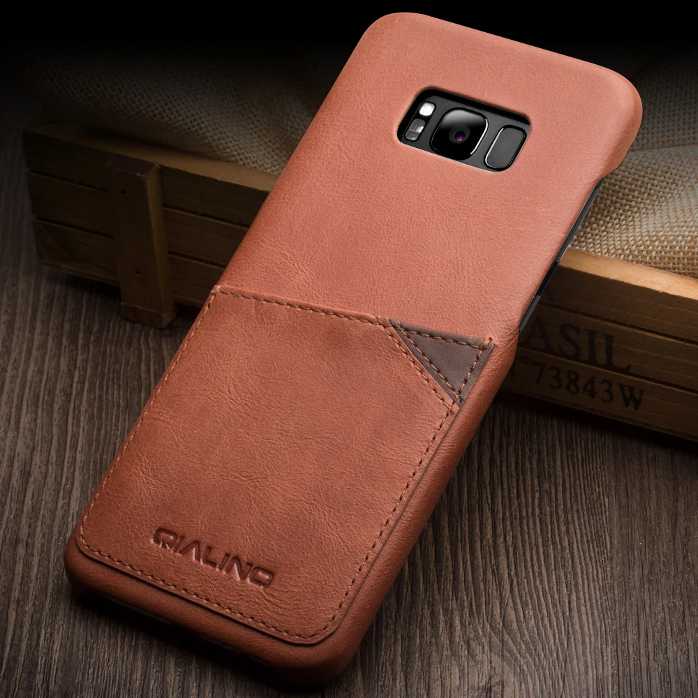 Чехол из натуральной телячьей кожи для Samsung S8 Galaxy Plus 2 цвета|cover for samsung galaxy|phone covercover