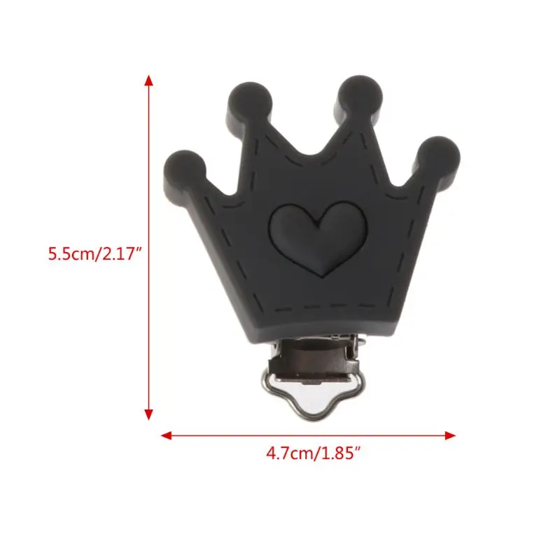 Baby Pacifier Clip Soother Teether Crown Shape Silicone Safe Holder Saliva Towel Support Anti Fall Newborn Infant Feeding
Baby Pacifier Clip Soother Teether Crown Shape Silicone Safe Holder Saliva Towel Support Anti Fall Newborn Infant Feeding