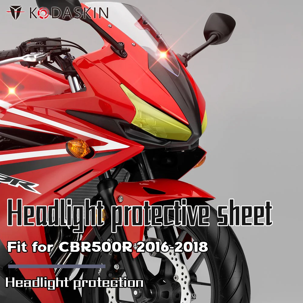 KODASKIN For HONDA CBR500R 2016-2018 cbr500r Motorcycle Accessories ABS Headlight Screen Protection Cover Headlight Guard
KODASKIN For HONDA CBR500R 2016-2018 cbr500r Motorcycle Accessories ABS Headlight Screen Protection Cover Headlight Guard