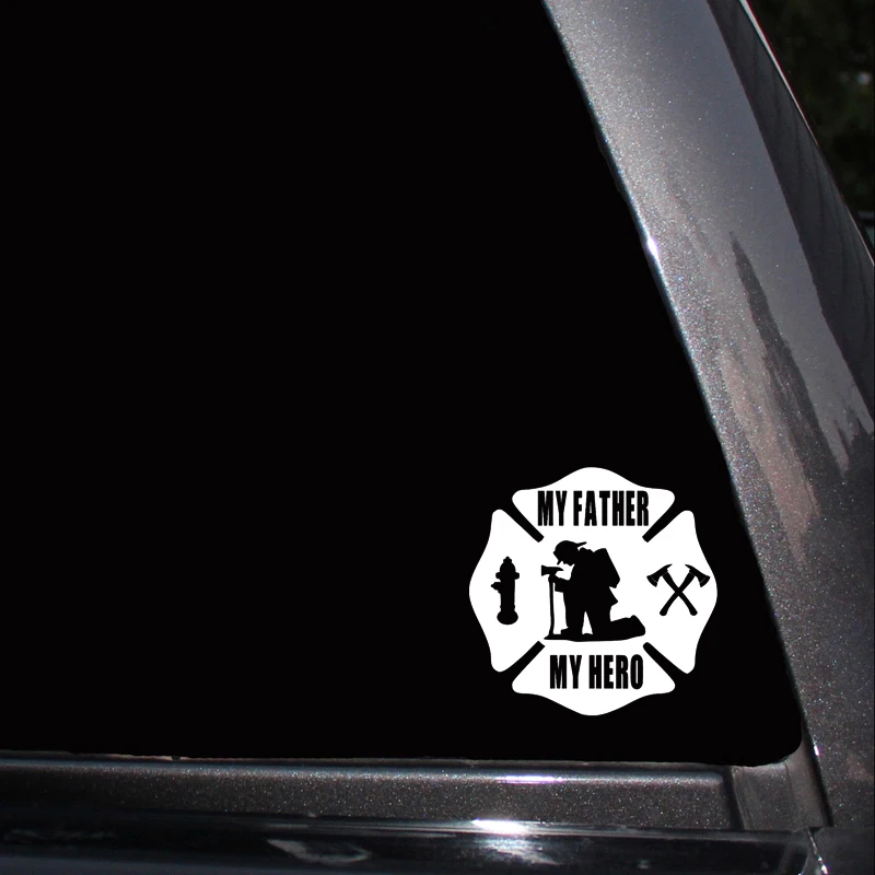 QYPF 16.2cm*16.2cm Exquisite Statement MY FATHER MY HERO Is Fireman Image Simple Car Sticker Distinctive Vinyl Decal C18-0925
QYPF 16.2cm*16.2cm Exquisite Statement MY FATHER MY HERO Is Fireman Image Simple Car Sticker Distinctive Vinyl Decal C18-0925