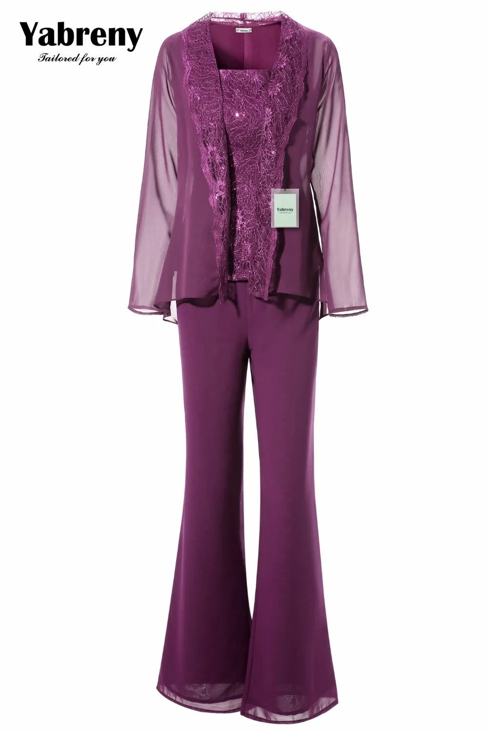 Yabreny Royal Blue Mother of bride Trousers set with jacket Elegant Lace pants outfit MT0017014
Yabreny Royal Blue Mother of bride Trousers set with jacket Elegant Lace pants outfit MT0017014