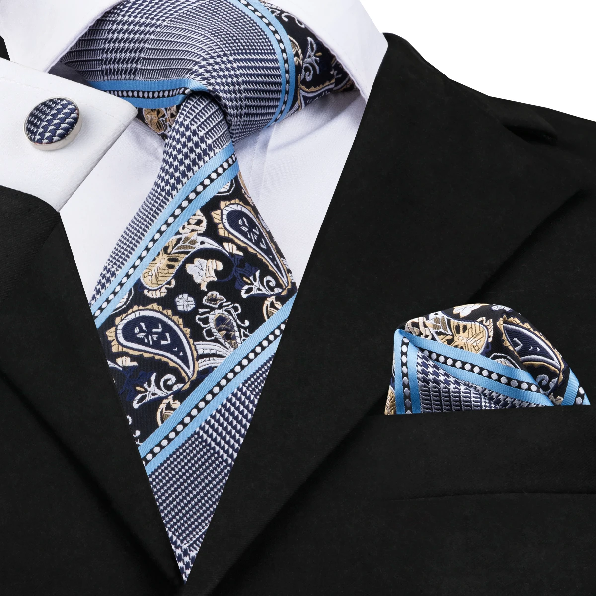 C-1641 Hi-Tie 2017 Neck Tie Gravatas Striped Ties for Men 8.5cm 100% Hand-Made Silk Tie Hanky Cufflinks Jacquard Woven
C-1641 Hi-Tie 2017 Neck Tie Gravatas Striped Ties for Men 8.5cm 100% Hand-Made Silk Tie Hanky Cufflinks Jacquard Woven