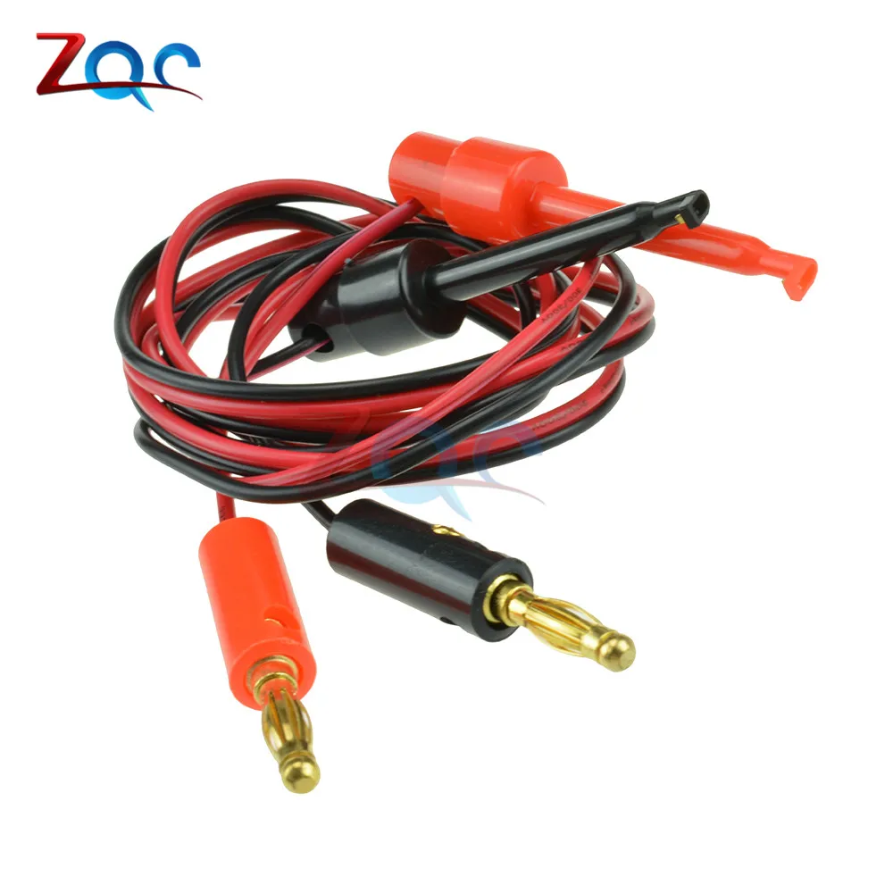 1 Pair 4mm Banana Plug to Test Hook Clip Lead Cable Gold Plated For Multimeter Test Lead Cable Equipment Connector
1 Pair 4mm Banana Plug to Test Hook Clip Lead Cable Gold Plated For Multimeter Test Lead Cable Equipment Connector