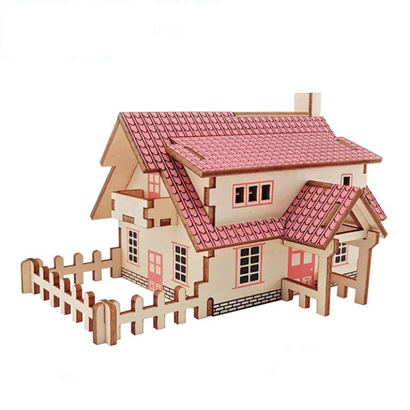 High Quality Simulation Country House Building Model 3d 3D Wooden Educational Toys Children Diy Handmade Wooden Puzzles
High Quality Simulation Country House Building Model 3d 3D Wooden Educational Toys Children Diy Handmade Wooden Puzzles